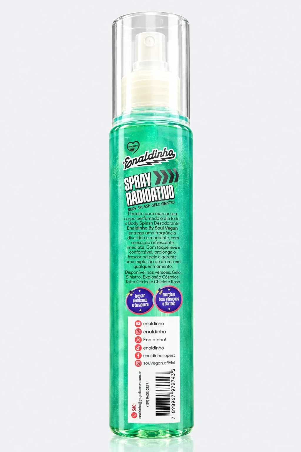 Gelo Sinistro - Body Splash Corporal 120ml (Masculino)