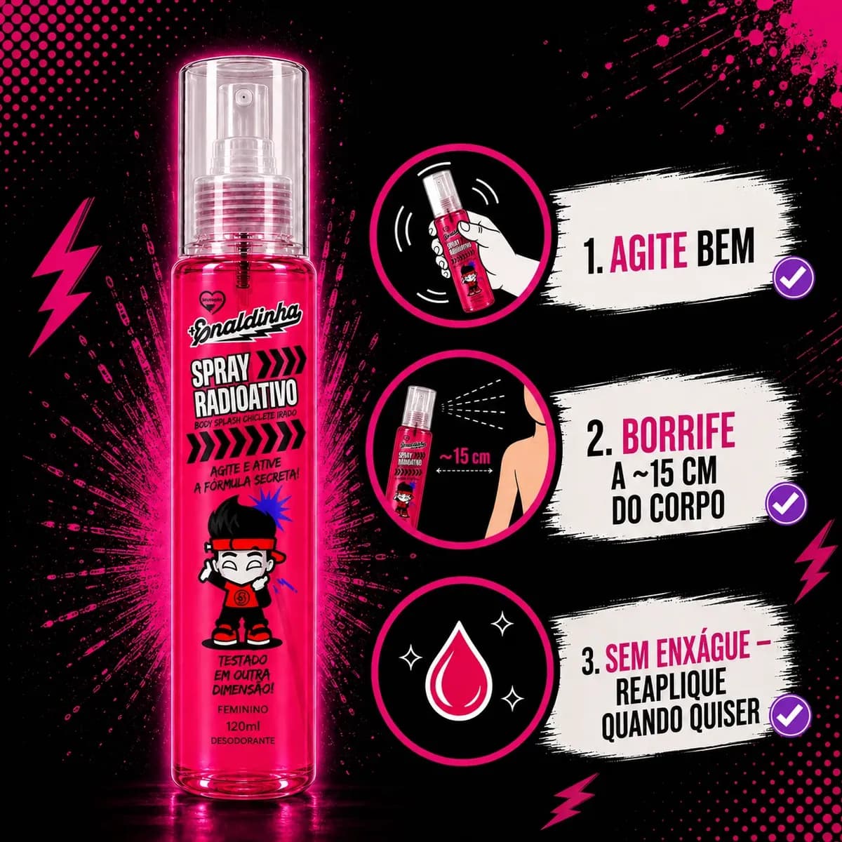 Chiclete Irado - Body Splash Corporal 120ml (Feminino)