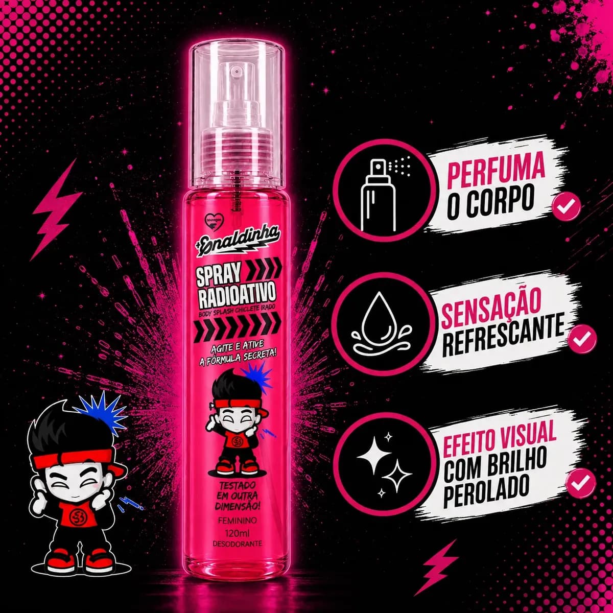 Chiclete Irado - Body Splash Corporal 120ml (Feminino)