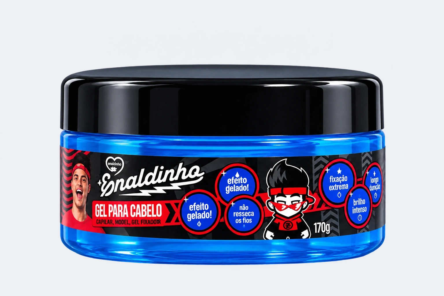 Controle Mental Gelatinoso - Gel para Cabelo 170g (unissex)
